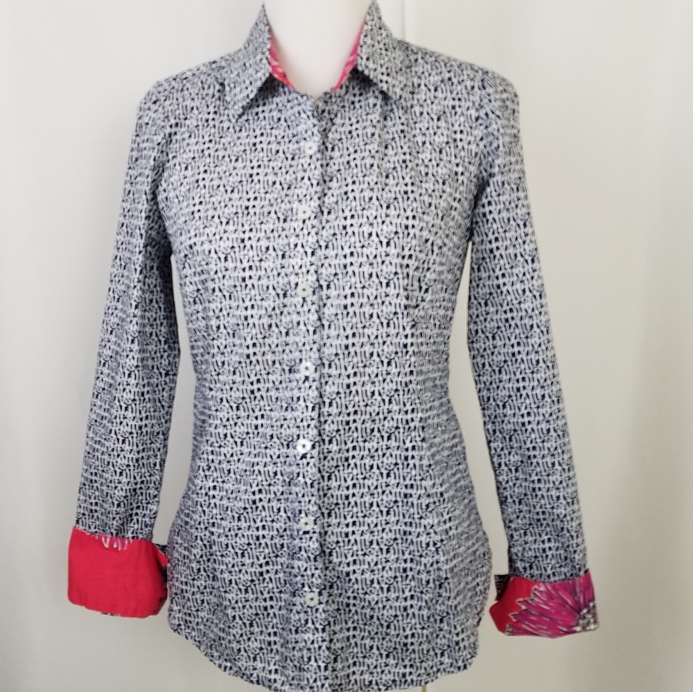 Lilly Pulitzer size 6 Sailing Button Down Blouse - Picture 1 of 8